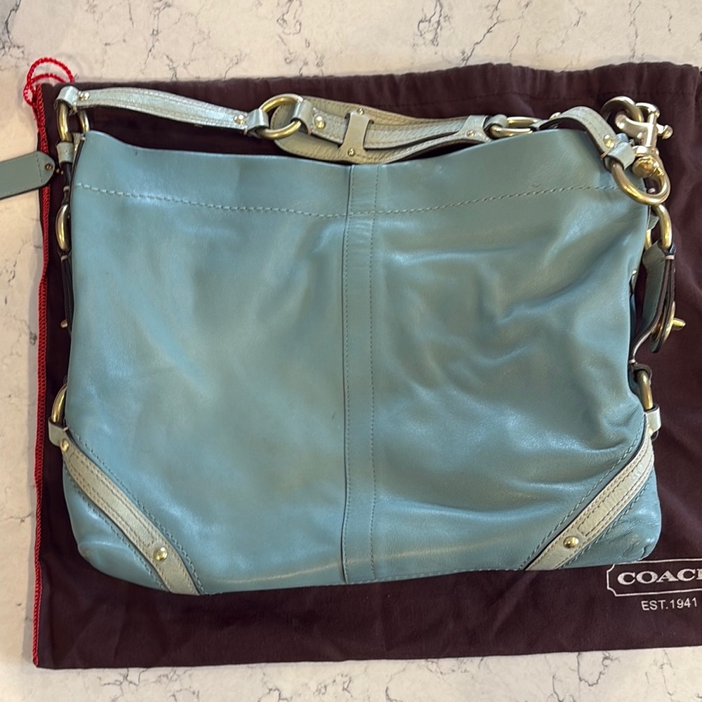 Coach Blue Leather Women's Bag